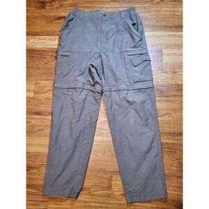 Outer Rim Pants Mens 34 Lightweight Hiking Zip Off Shorts Convertible Brown
